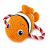 Stuffed Chew and Rope Toy - Fish