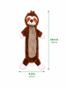 Stuffing Free Squeaky Crinkle Toy - Sloth