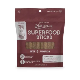 Dog Treat Naturals Beef and Pumpkin Superfood Sticks - 10oz