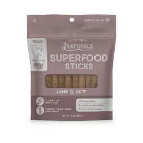 Dog Treat Naturals Lamb and Date Superfood Sticks - 10oz