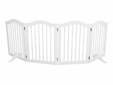 27.6" Tall Freestanding 4 Panel Foldable Dog Gate
