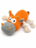 Squeaky Rope Cow Toy - Yellow
