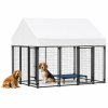 Outdoor Dog Heavy Duty Welded Wire Dog Playpen with Escape-proof Lock 6' x 6' x 6'