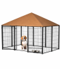 Outside Dog Kennel with Canopy 6.9' x 4.6 x 5'