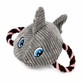 Stuffed Chew and Rope Toy - Shark