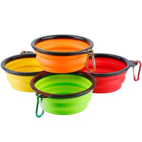 4Pcs Silicone Collapsible Dog Bowls, BPA Free