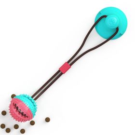 Treat Dispensing Ball and Rope Dog Toy with Suction Cup