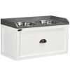 Raised Pet Feeder with Storage Drawer and Two Steel Bowls