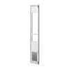 Dog Door for Sliding Glass Door, 75 7/8" to 80 11/16" Adjustable Height, Aluminum Alloy Frame with Flap, Lock Design, for Medium-Sized Dogs