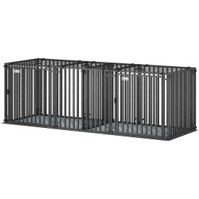 83" Heavy Duty Dog Crate with Divider and Mat