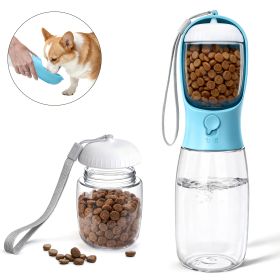 2-in-1 Portable Dog Water Bottle Food Container