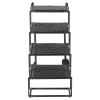 Dog Stairs for Car, 4 Steps Extra Wide Foldable Dog Ramp for Large Dogs with Non-Slip Surface, Portable Lightweight Pet Stairs Ladder for Car, SUV