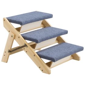 Wood 3- Step Dog Stairs 150lbs Load Capacity