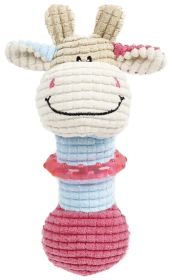 Pet Life Plush Squeaking and Rubber Teething Newborn Puppy Dog Toy