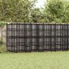 Outdoor Dog Kennel Steel 158.8 ftÂ²
