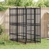 Outdoor Dog Kennel Steel 19.8 ftÂ²