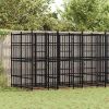 Outdoor Dog Kennel Steel 119 ft²