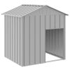 Dog House Light Grey Galvanized Steel Medium Durable Dog House