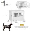Wooden Dog Crate End Table with Triple Doors