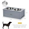 Elevated Dog Bowls with Storage