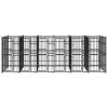 Outdoor Dog Kennel Steel 119 ft²