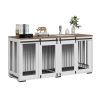 72" Double Dog Furniture Crate with Double Sliding Doors