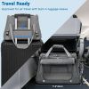 Airline Approved Carrier with Reinforced Bottom and Orthopedic Fleece Mat for Small Dogs