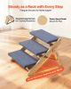Wood 3- Step Dog Stairs 150lbs Load Capacity