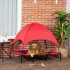 48" x 36" Elevated Portable Dog Cot Cooling Pet Bed with UV Protection