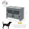 Dog Food Storage Cabinet with Bowls & Dog Feeding Station