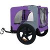 Outdoor Heavy Duty Collapsible Pet Bike Trailer with 16-Inch All-Terrain Wheels & Universal Hitch â€“ Foldable Dog/Cargo Carrier Cart for Bicycles