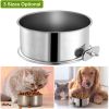 Stainless Steel Hanging Food with Clamp Holder