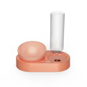 Food Bowl and Water Dispenser - Pink