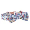 Cotton Floral Rose Gold Buckle Collar - Blue