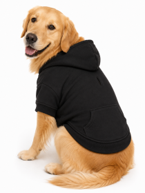 Flex-Fit Dog Hoodie (Color: Black, size: X-Small)