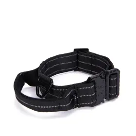 Quick Release Reflective Dog Collar - Black (Product Size: M)