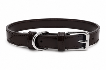 New Soft Puppy Collar For Dog And Cat; Leather Pet Collar Necklace For Small Medium Dog; adjustable dog collar (Color: Black, size: S)