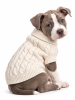 Combed Cotton Cable Knit Dog Sweater