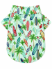Surfboard and Palms Hawaiian Dog Shirt