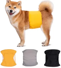 Dog Belt Diaper (Product Size: XS, Colors: Yellow)