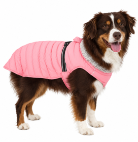 Alpine Extreme Weather Puffer Coat (Color: Peach, size: X-Small)