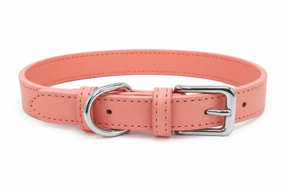 New Soft Puppy Collar For Dog And Cat; Leather Pet Collar Necklace For Small Medium Dog; adjustable dog collar (Color: Pink, size: S)