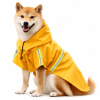 Large and small dog raincoat cloak type reflective strip pet raincoat windproof rainproof dog hooded raincoat
