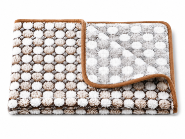 Soft and Fluffy High Quality Fluffy Cute Star Printing Pet Mat Warm and Comfortable Pet Blanket for Dogs and Cats Pet Supplies (Color: Coffee color polka, size: For kittens 60X40cm)
