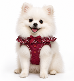 American River Wine Polka Dot Harness (Product Size: XS)