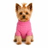 Combed Cotton Cable Knit Dog Sweater