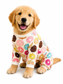 Colorful Donut Pajamas for Small and Medium Dogs (Product Size: S)