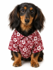 Aloha Red Hawaiian Dog Shirt