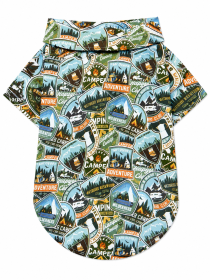 Camping Adventure Hawaiian Dog Shirt (Product Size: XXS)
