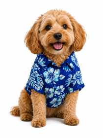 Hawaiian Camp Shirt (Color: Vintage Hibiscus, size: XX-Small)